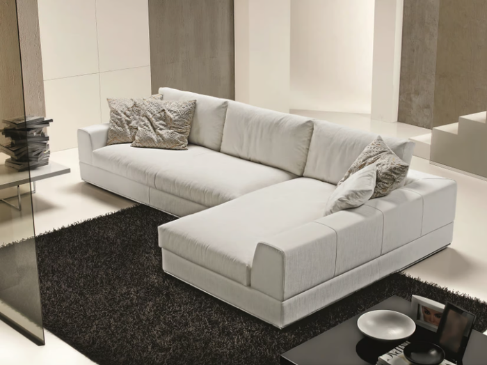 MY WAY - Sectional fabric sofa with chaise longue _ Former In Italia